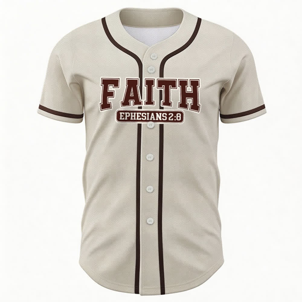Christianartworkshop Camiseta de béisbol Faith con nombre y número personalizados - image 10