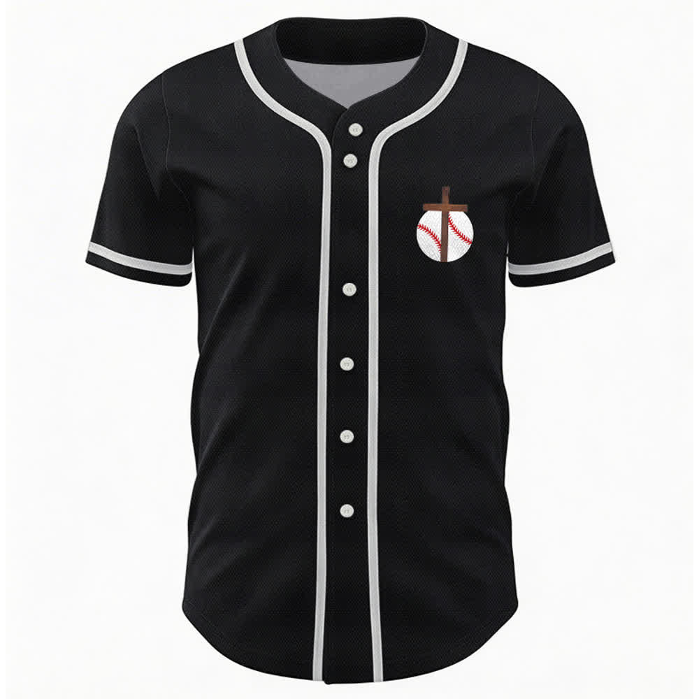 Camiseta de béisbol con el lema de la fe de Filipenses 4:13 de Christianartworkshop : Camiseta deportiva con cruz, fuerza y ​​devoción. - image 23