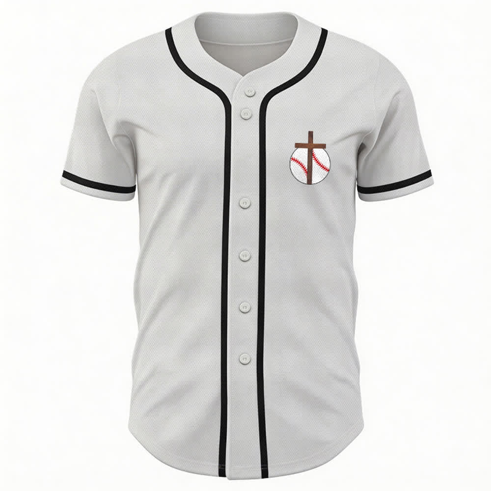 Camiseta de béisbol con el lema de la fe de Filipenses 4:13 de Christianartworkshop : Camiseta deportiva con cruz, fuerza y ​​devoción. - image 16