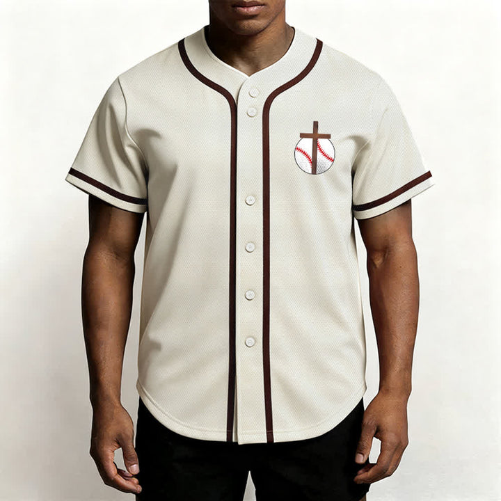 Camiseta de béisbol con el lema de la fe de Filipenses 4:13 de Christianartworkshop : Camiseta deportiva con cruz, fuerza y ​​devoción. - image 11