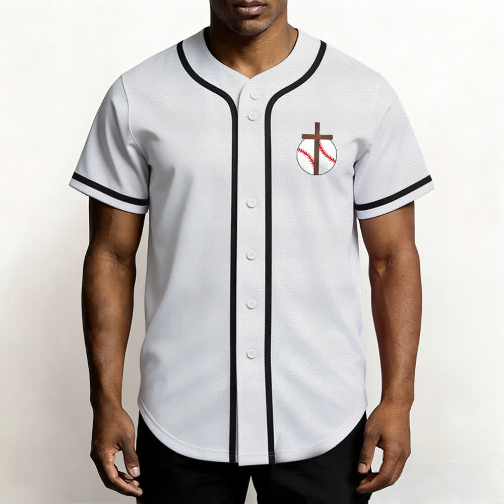 Camiseta de béisbol con el lema de la fe de Filipenses 4:13 de Christianartworkshop : Camiseta deportiva con cruz, fuerza y ​​devoción. - image 20