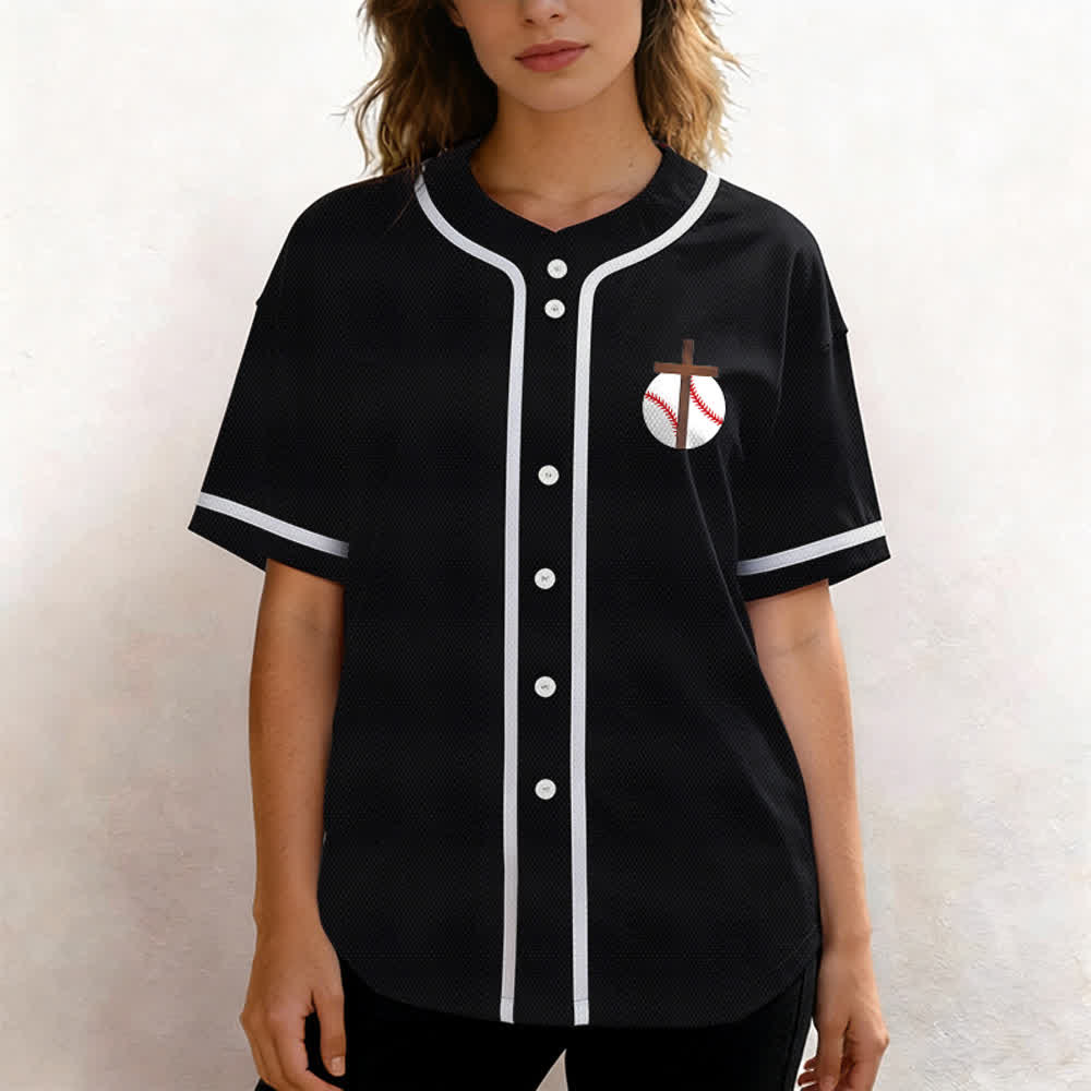 Camiseta de béisbol con el lema de la fe de Filipenses 4:13 de Christianartworkshop : Camiseta deportiva con cruz, fuerza y ​​devoción. - image 27