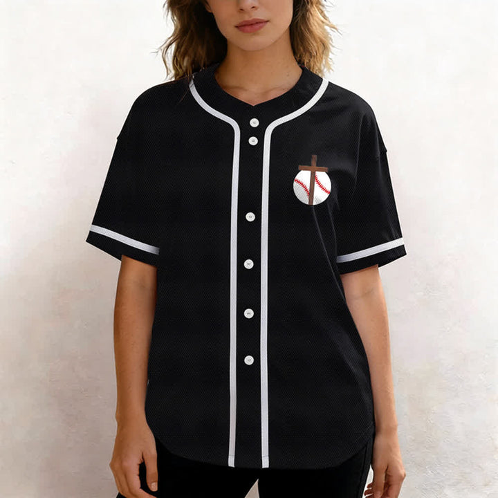 Camiseta de béisbol con el lema de la fe de Filipenses 4:13 de Christianartworkshop : Camiseta deportiva con cruz, fuerza y ​​devoción. - image 27