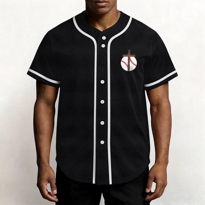 Camiseta de béisbol con el lema de la fe de Filipenses 4:13 de Christianartworkshop : Camiseta deportiva con cruz, fuerza y ​​devoción. - image 25