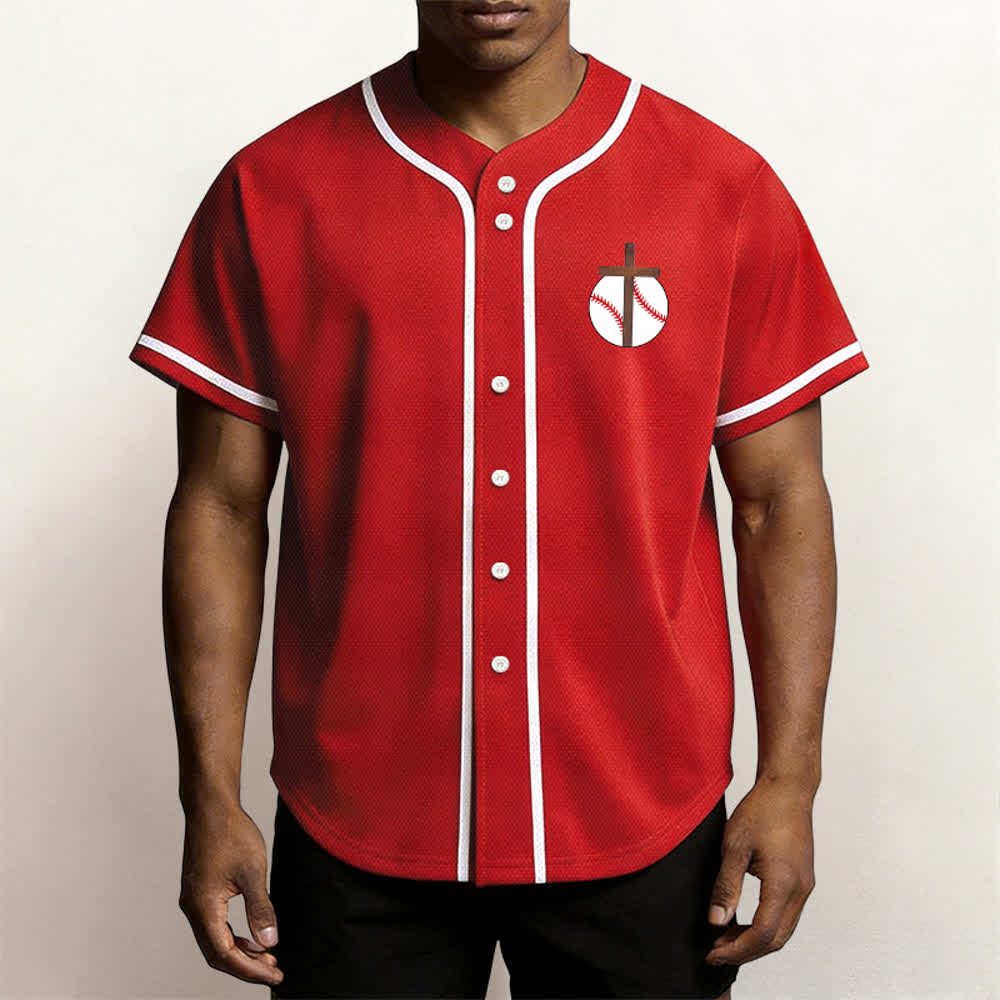 Camiseta de béisbol con el lema de la fe de Filipenses 4:13 de Christianartworkshop : Camiseta deportiva con cruz, fuerza y ​​devoción. - image 32