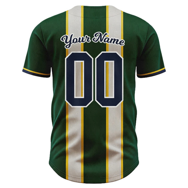 Christianartworkshop Camiseta de béisbol a rayas con botones y nombre personalizado del equipo de Jesús - image 2