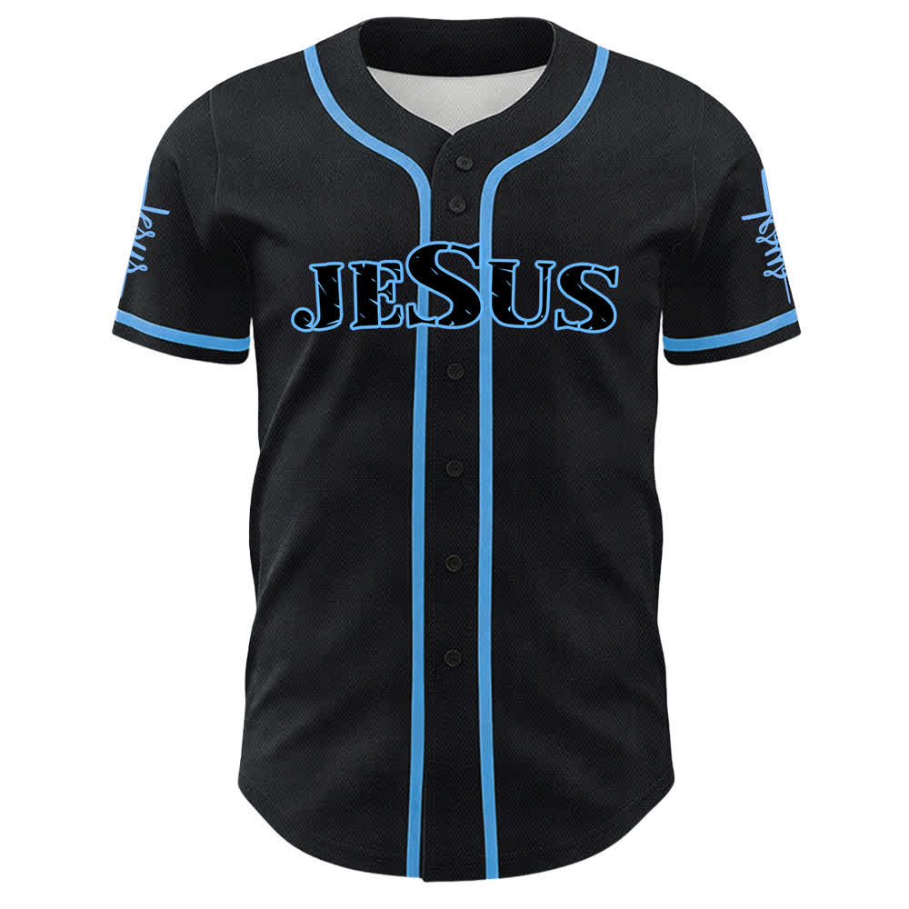 Christianartworkshop Camiseta de béisbol unisex con la fe "Jesús es mi todo" - image 1