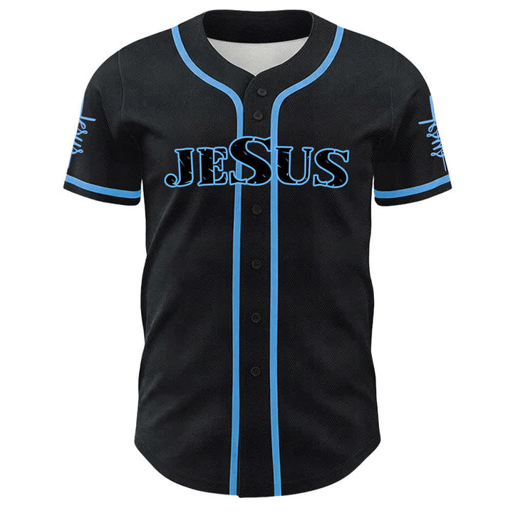 Camiseta de béisbol unisex de Christianartworkshop con la fe: Jesús es mi todo. - image 1