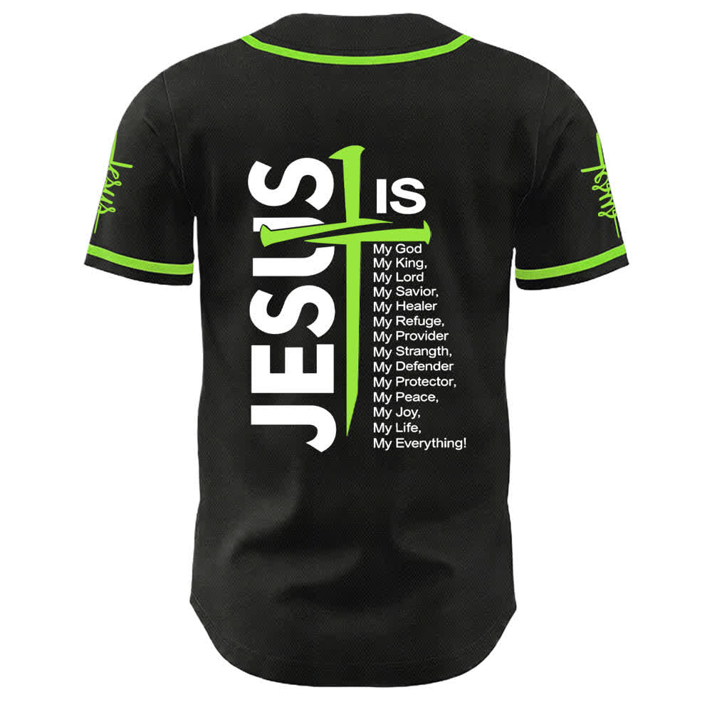 Camiseta de béisbol unisex de Christianartworkshop con la fe: Jesús es mi todo. - image 20