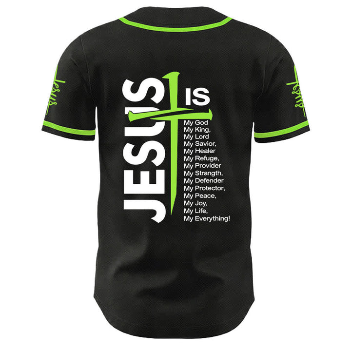 Camiseta de béisbol unisex de Christianartworkshop con la fe: Jesús es mi todo. - image 20