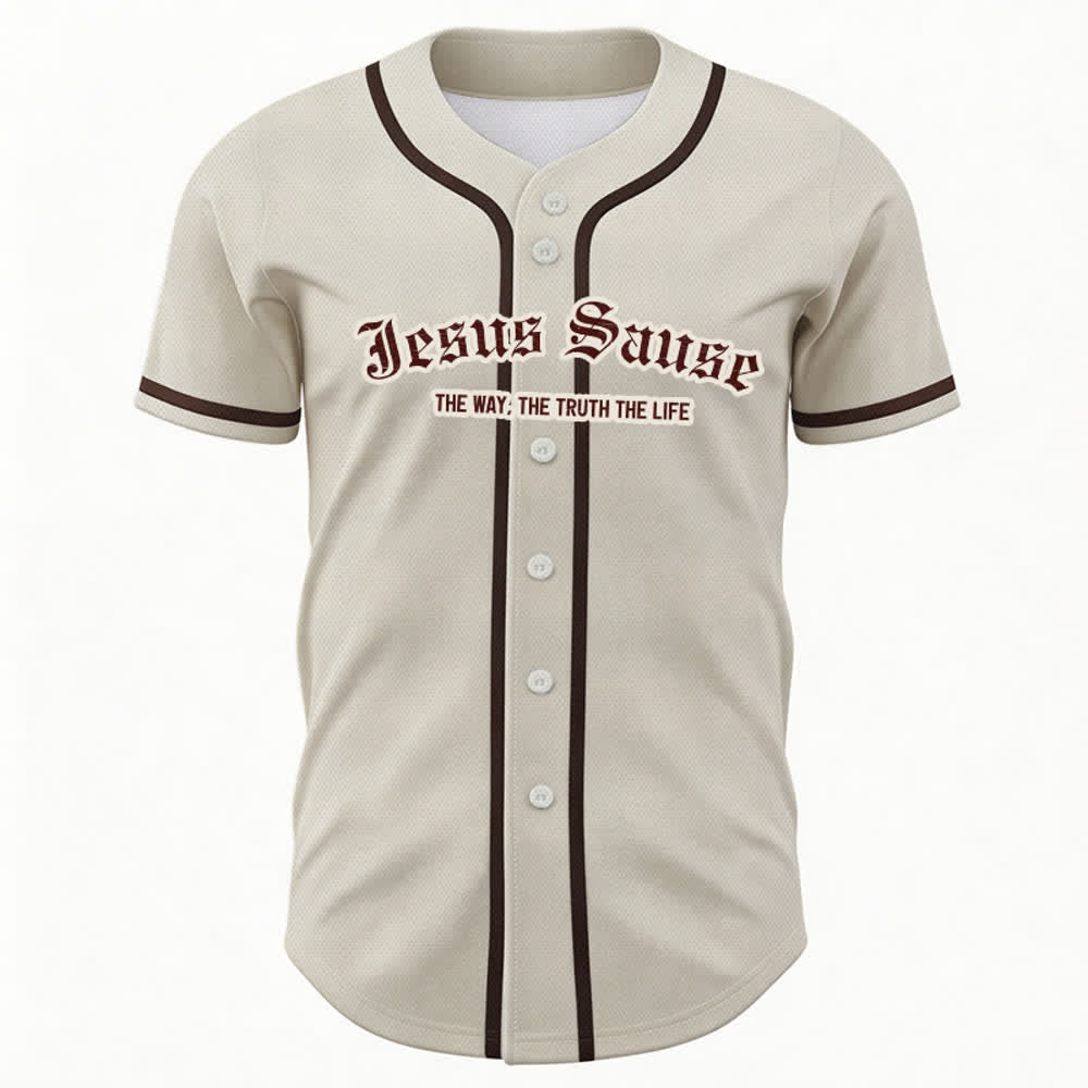 Christianartworkshop El Camino La Verdad La Vida Fe Camiseta de Béisbol - image 1
