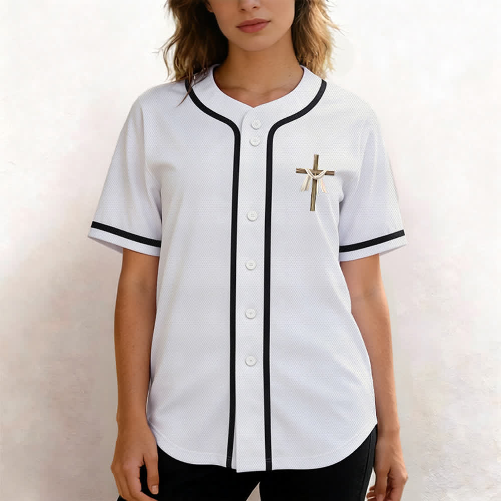 Camiseta de béisbol unisex con la frase "Él no está aquí, él ha resucitado" de Christianartworkshop. - image 13