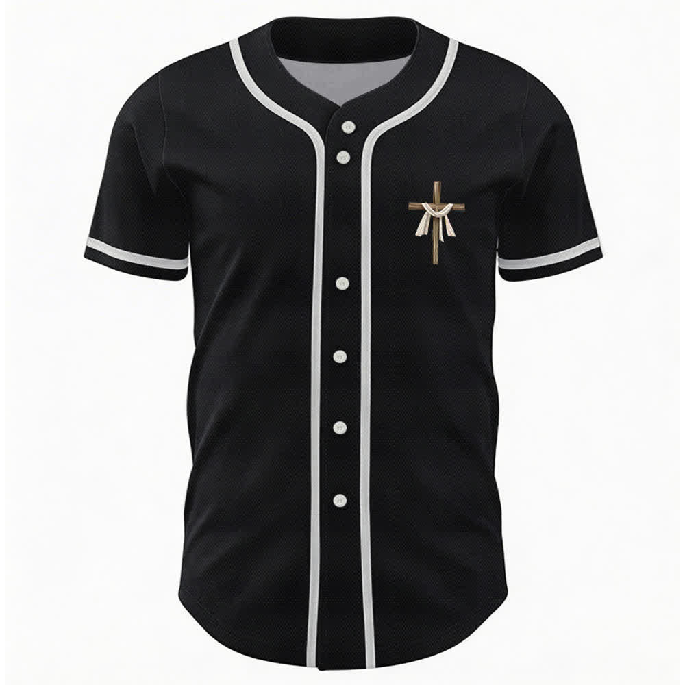 Camiseta de béisbol unisex con la frase "Él no está aquí, él ha resucitado" de Christianartworkshop. - image 16