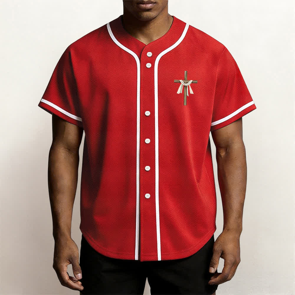 Camiseta de béisbol unisex con la frase "Él no está aquí, él ha resucitado" de Christianartworkshop. - image 25