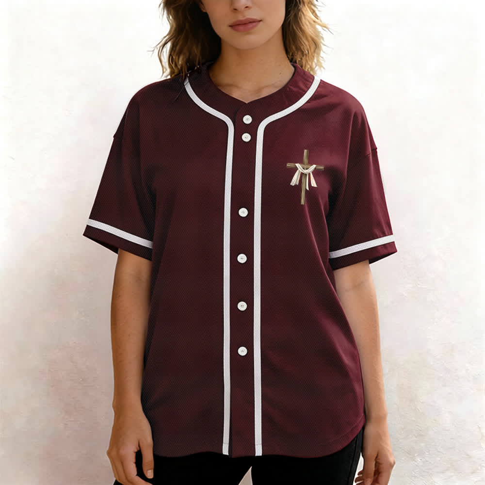 Camiseta de béisbol unisex con la frase "Él no está aquí, él ha resucitado" de Christianartworkshop. - image 34