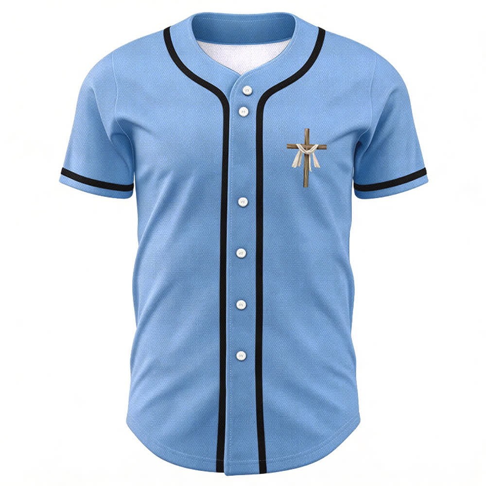 Camiseta de béisbol unisex con la frase "Él no está aquí, él ha resucitado" de Christianartworkshop. - image 37
