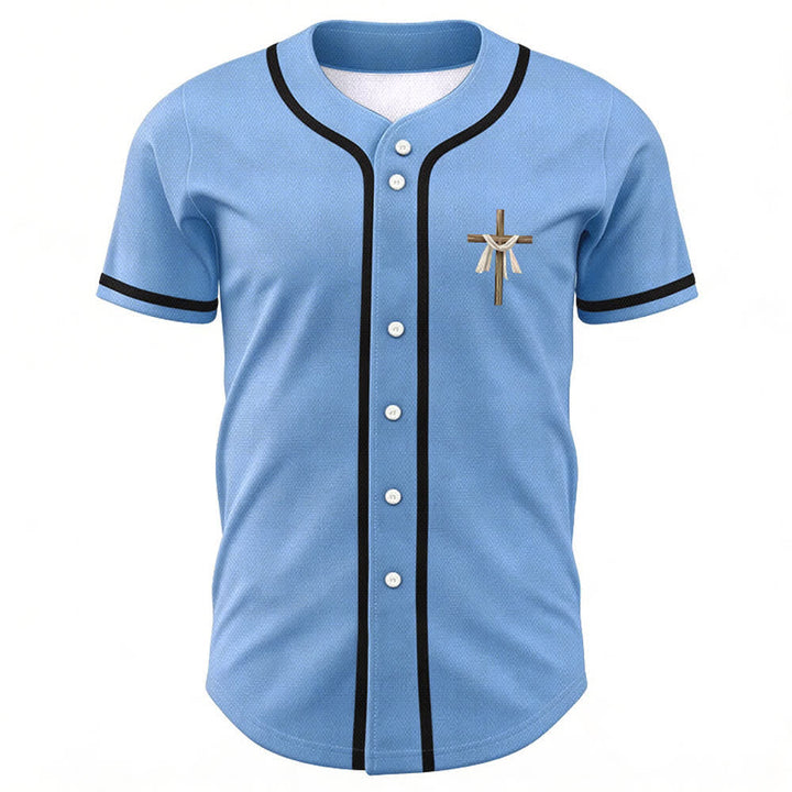 Camiseta de béisbol unisex con la frase "Él no está aquí, él ha resucitado" de Christianartworkshop. - image 37