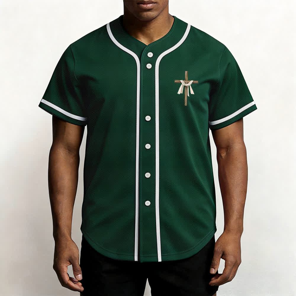 Camiseta de béisbol unisex con la frase "Él no está aquí, él ha resucitado" de Christianartworkshop. - image 46