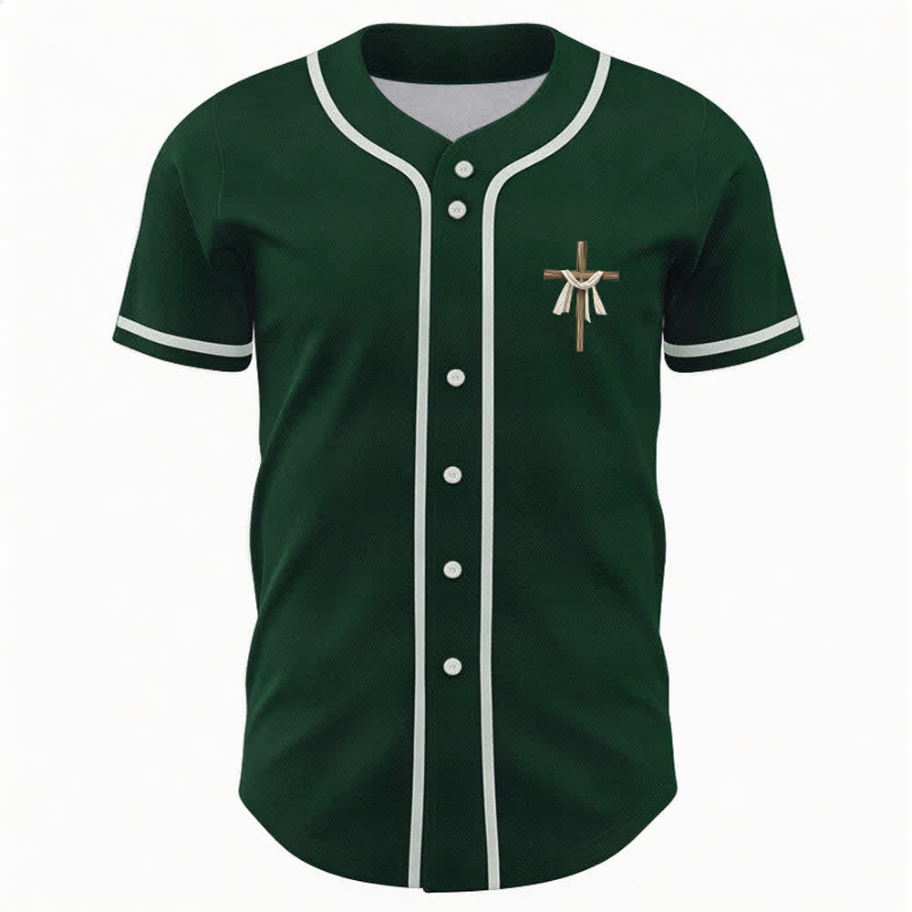 Camiseta de béisbol unisex con la frase "Él no está aquí, él ha resucitado" de Christianartworkshop. - image 44