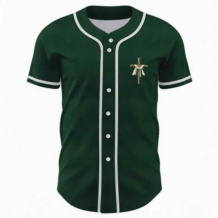 Camiseta de béisbol unisex con la frase "Él no está aquí, él ha resucitado" de Christianartworkshop. - image 44