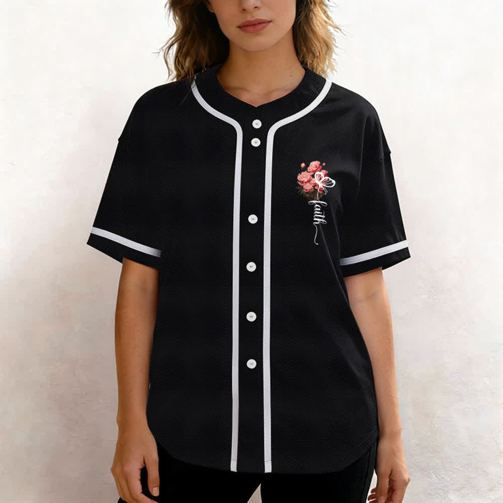 Christianartworkshop "Quizás fuiste creado para un momento como este" Ester 4:14 Camiseta de béisbol con botones y estampado de peonías Faith - image 13
