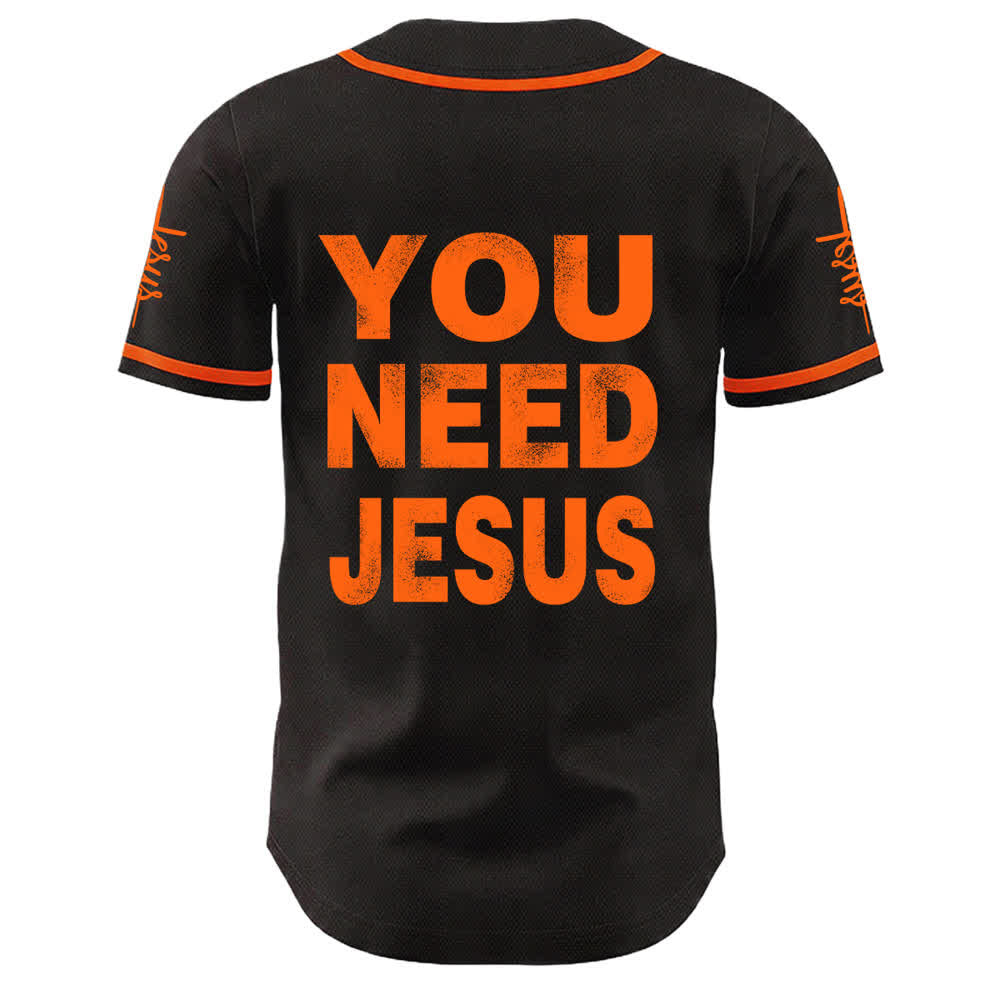 Camiseta de béisbol unisex con declaración de fe de Christianartworkshop You Need Jesus - image 10