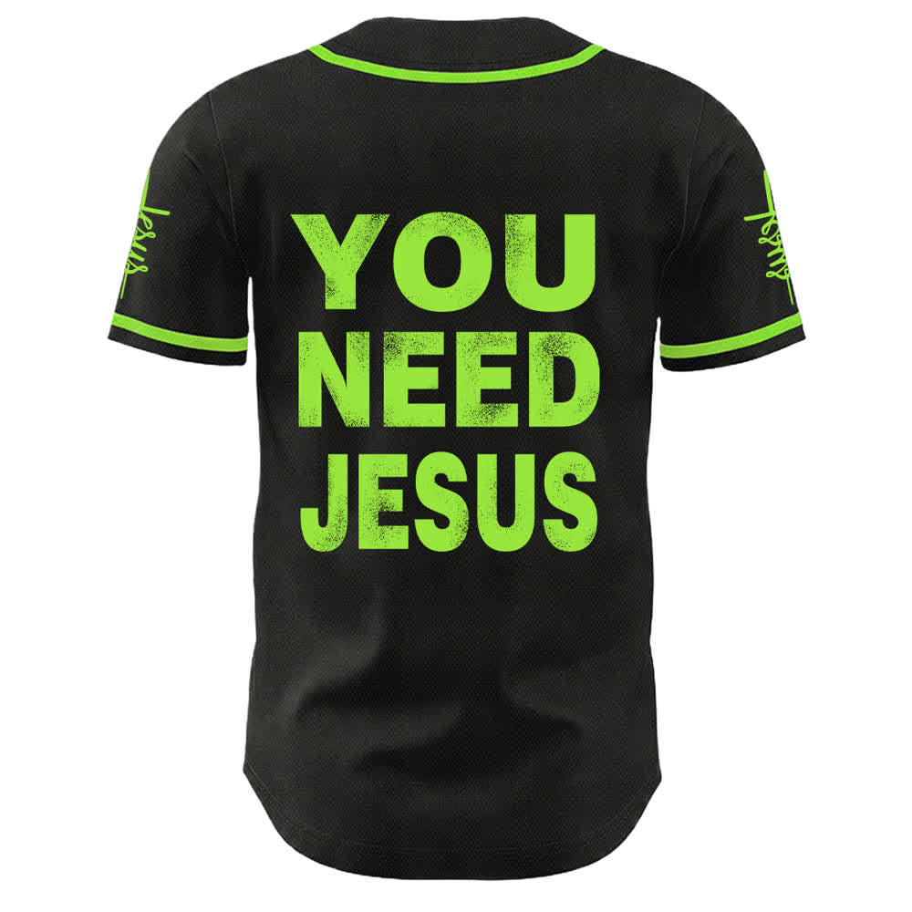 Camiseta de béisbol unisex con declaración de fe de Christianartworkshop You Need Jesus - image 19