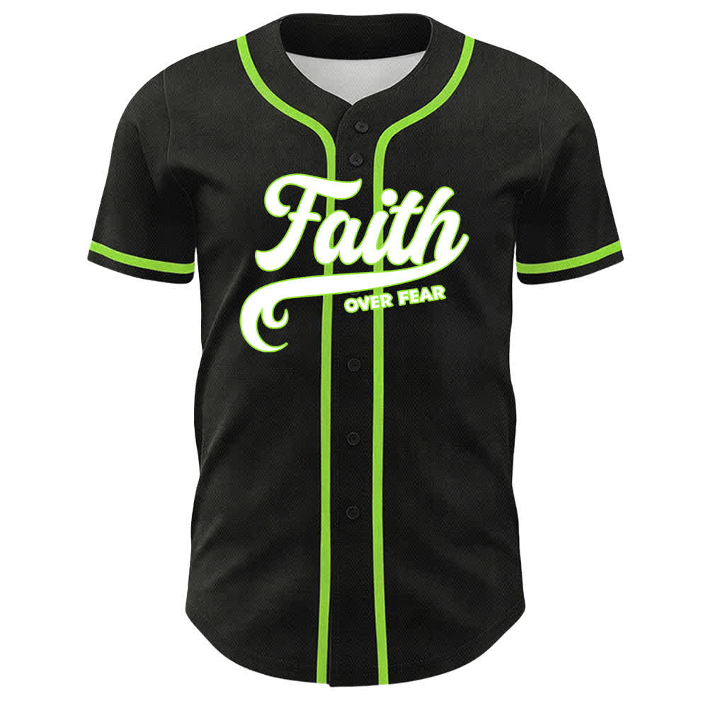 Camiseta de béisbol unisex con estampado de calavera, cordero y cruz de Christianartworkshop , "Fe sobre el miedo". - image 26