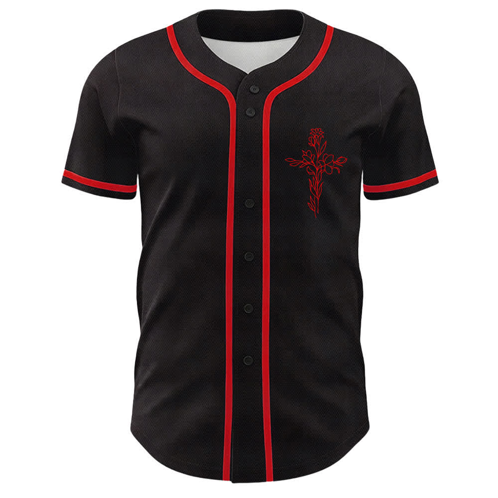 Camiseta de béisbol unisex cristiana con diseño de calavera de cordero y cruz de Christianartworkshop , "Fe sobre el miedo". - image 17