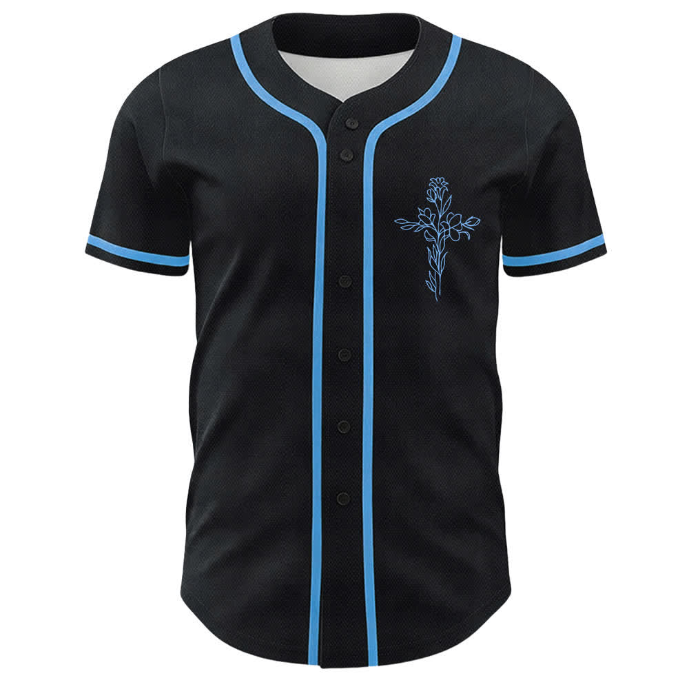 Camiseta de béisbol unisex cristiana con diseño de calavera de cordero y cruz de Christianartworkshop , "Fe sobre el miedo". - image 11