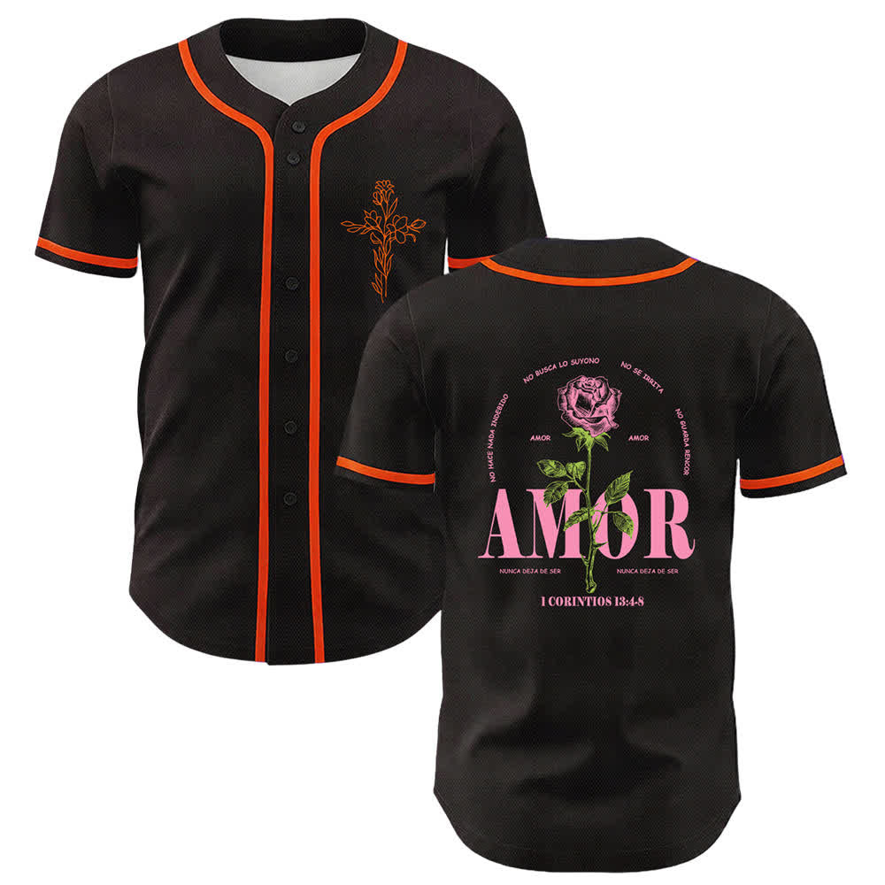 Camiseta de béisbol unisex cristiana con diseño de calavera de cordero y cruz de Christianartworkshop , "Fe sobre el miedo". - Naranja - 5XL - image 18