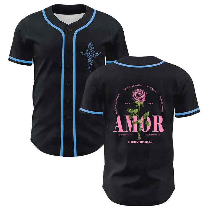 Camiseta de béisbol unisex cristiana con diseño de calavera de cordero y cruz de Christianartworkshop , "Fe sobre el miedo". - Azul - 5XL - image 9