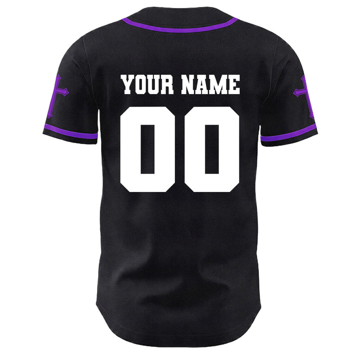 Camiseta de béisbol unisex con diseño de la crucifixión de Jesús y manga personalizada con nombre y número en Christianartworkshop. - image 30