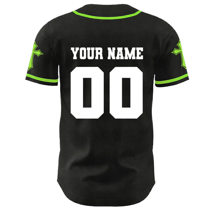 Camiseta de béisbol unisex con diseño de la Corona de Espinas de Jesús, nombre y número personalizados, manga cruzada, de Christianartworkshop. - image 26