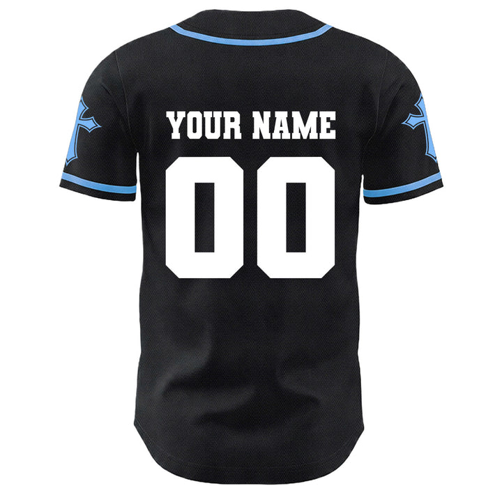 Camiseta de béisbol unisex con diseño de la Corona de Espinas de Jesús, nombre y número personalizados, manga cruzada, de Christianartworkshop. - image 14