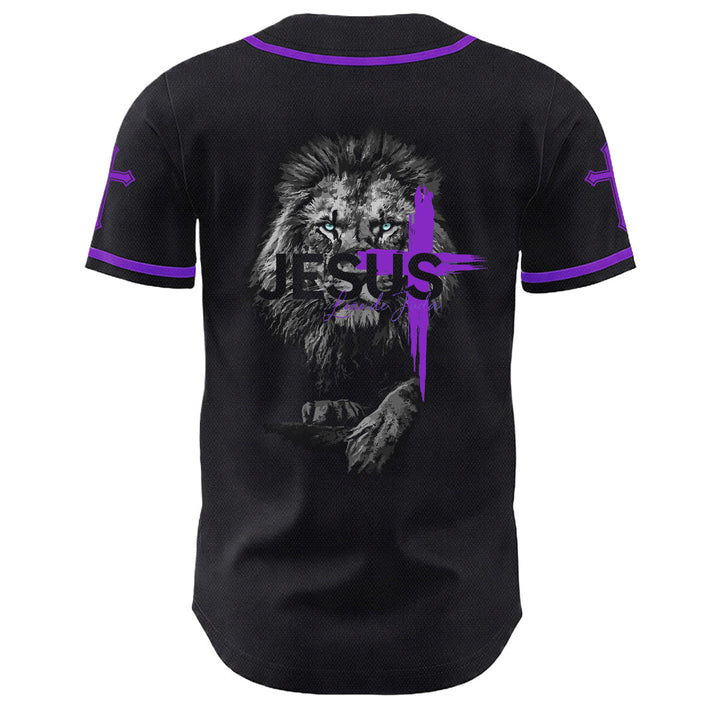 Camiseta de béisbol unisex con estampado del León de Judá y la Cruz de Jesús de Christianartworkshop - image 22