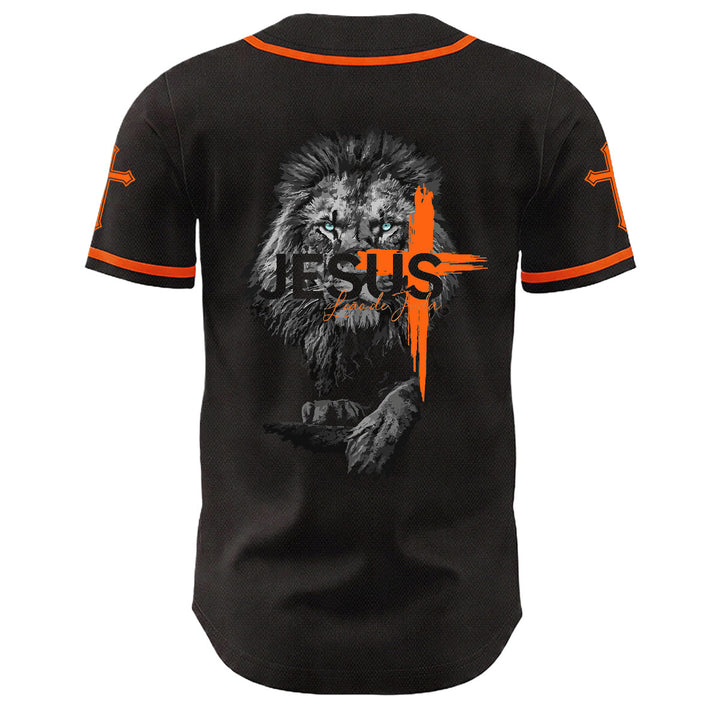 Camiseta de béisbol unisex con estampado del León de Judá y la Cruz de Jesús de Christianartworkshop - image 16