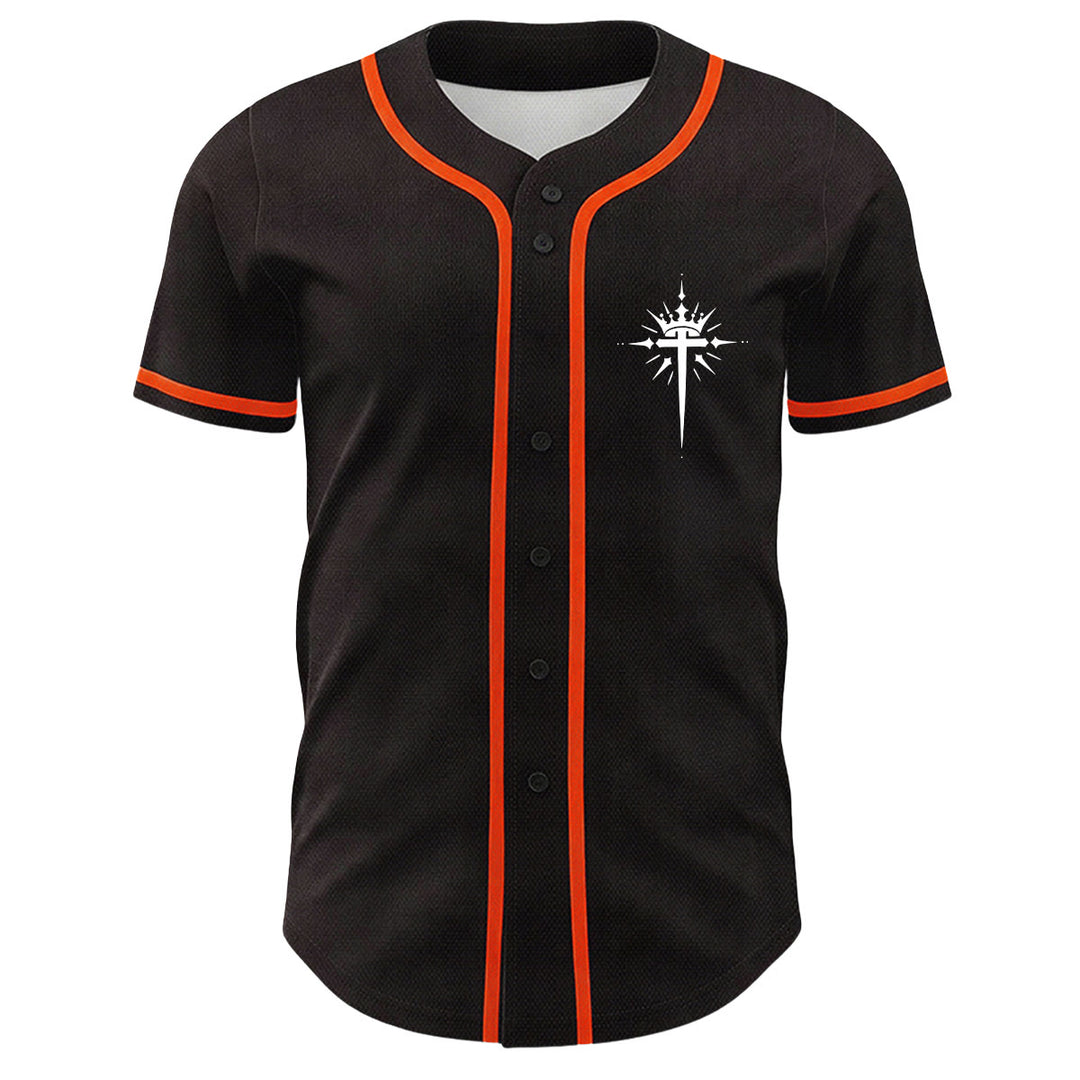Camiseta de béisbol unisex con diseño de Yeshua, corona de espinas, cruz y alas de ángel de Christianartworkshop. - image 17
