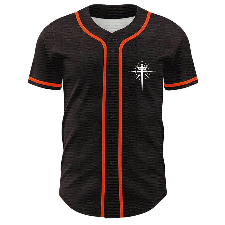 Camiseta de béisbol unisex con diseño de Yeshua, corona de espinas, cruz y alas de ángel de Christianartworkshop. - image 17