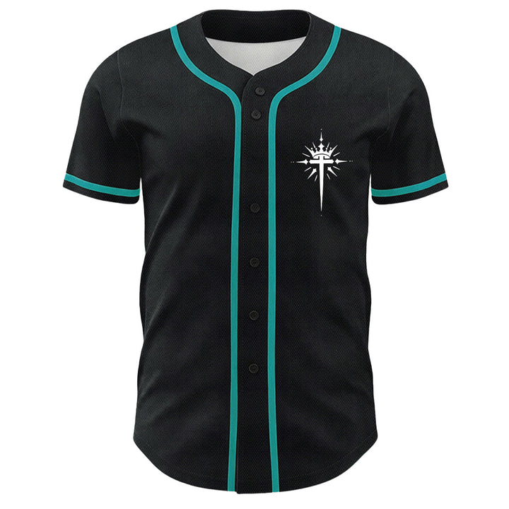 Camiseta de béisbol unisex con diseño de Yeshua, corona de espinas, cruz y alas de ángel de Christianartworkshop. - image 26