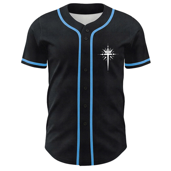 Camiseta de béisbol unisex con diseño de Yeshua, corona de espinas, cruz y alas de ángel de Christianartworkshop. - image 8