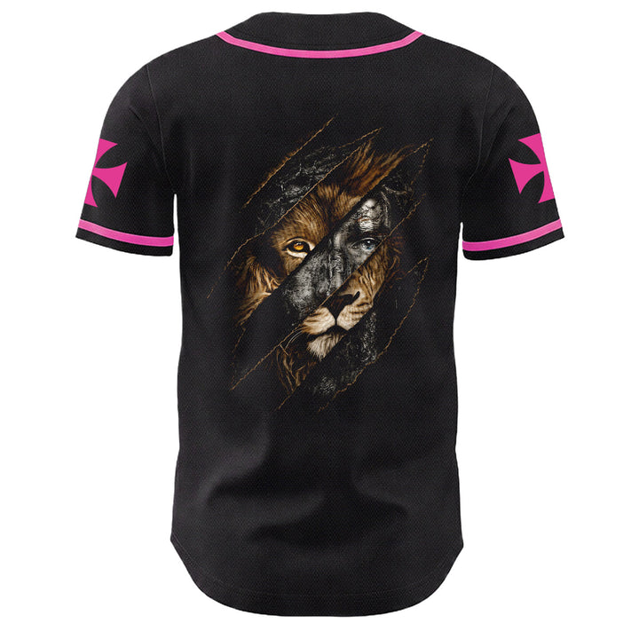 Christianartworkshop Jesús León de Judá Rasgado Rayo 3 Clavos Cruz Camiseta de béisbol unisex - image 13