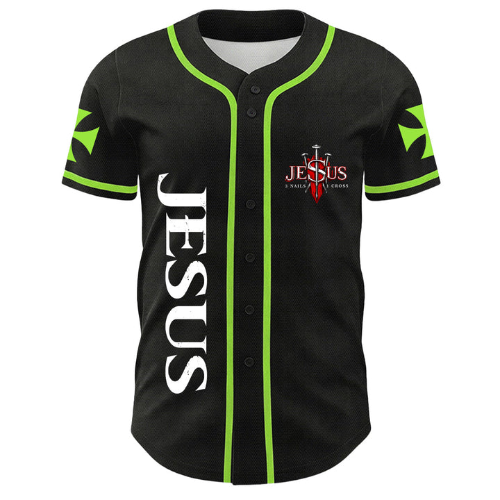 Christianartworkshop Jesús León de Judá Rasgado Rayo 3 Clavos Cruz Camiseta de béisbol unisex - image 20