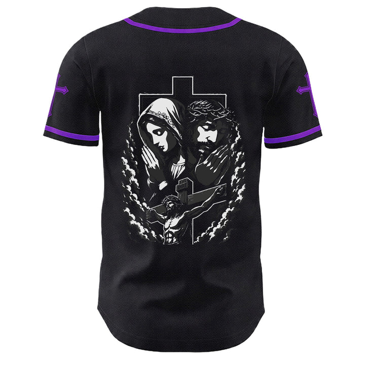 Camiseta de béisbol unisex cristiana con la Christianartworkshop de Jesús, la Virgen María y la cruz. - image 25