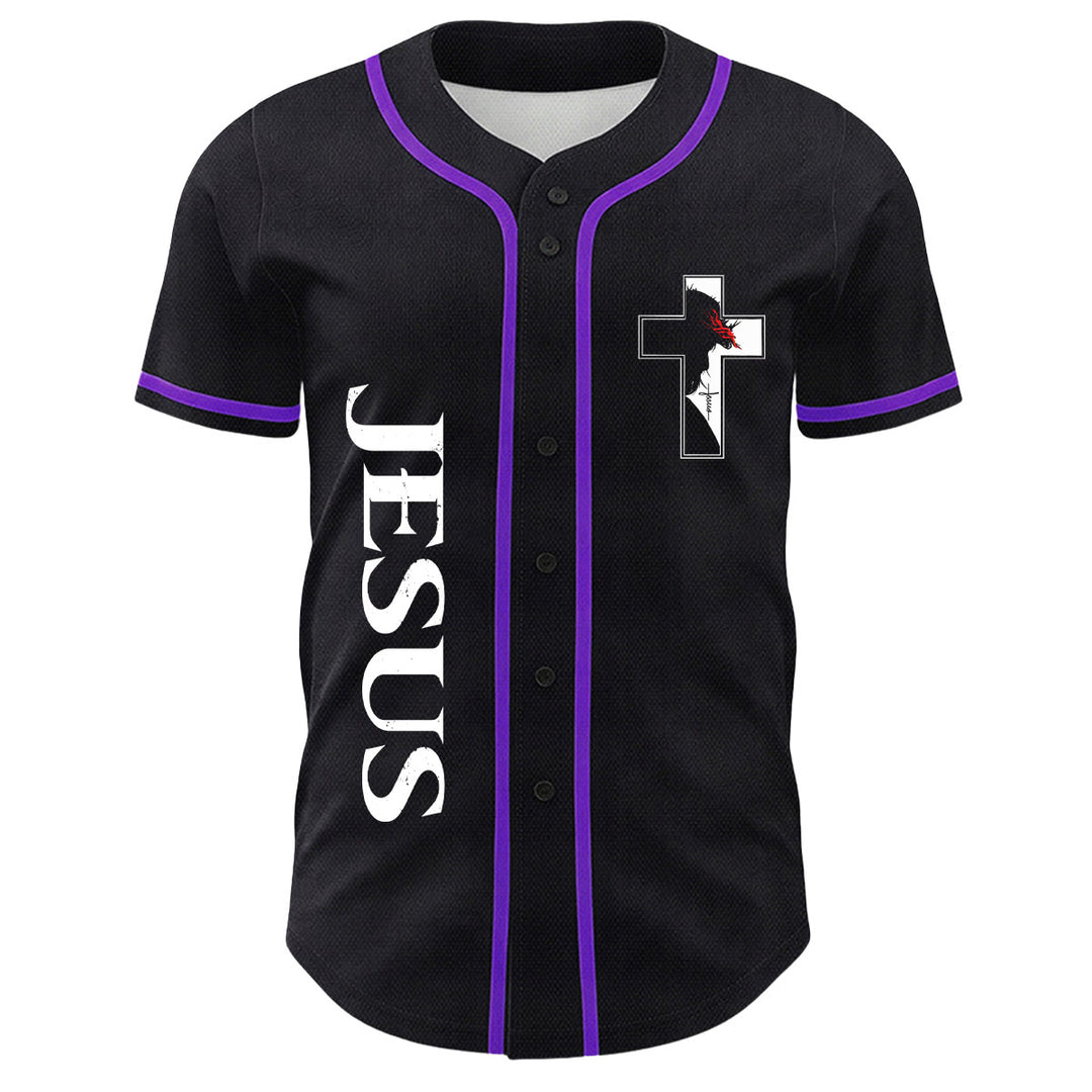 Camiseta de béisbol con gráfico de la Virgen María, Jesús crucifijo y cruz - image 26