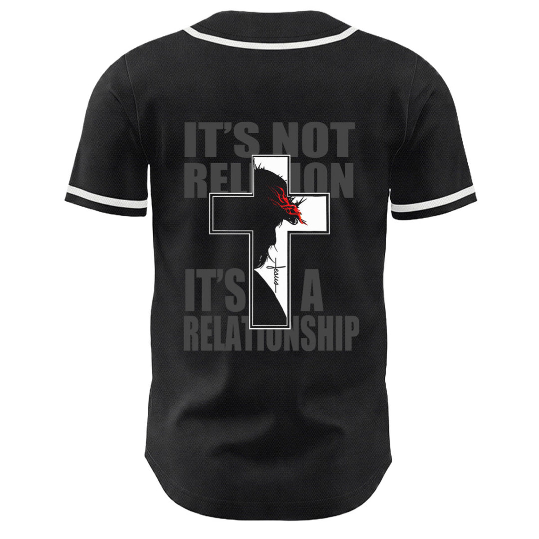 Camiseta de béisbol con gráfico de la Virgen María, Jesús crucifijo y cruz - image 4