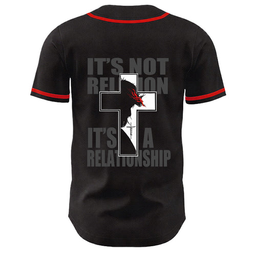 Camiseta de béisbol con gráfico de la Virgen María, Jesús crucifijo y cruz - image 1