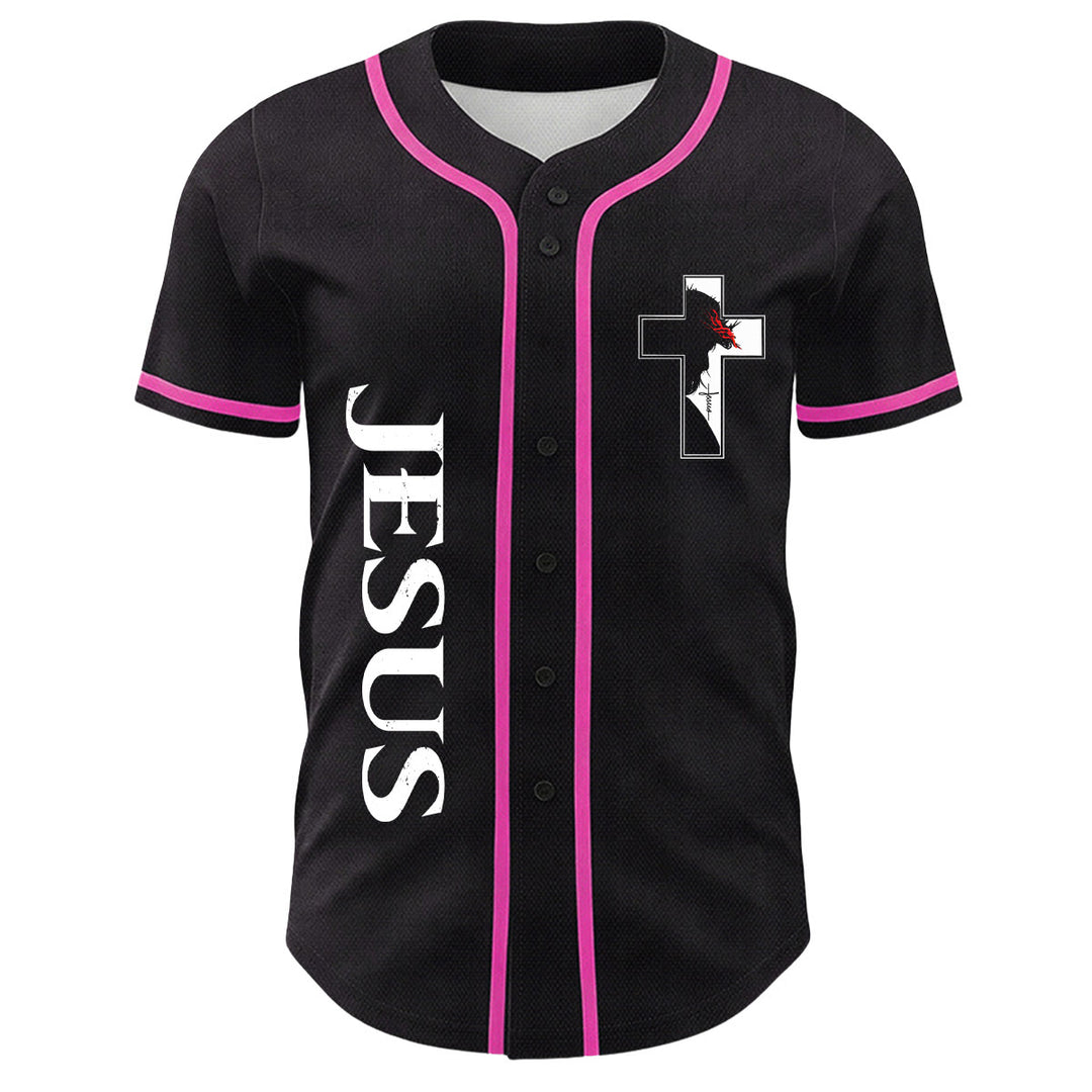 Camiseta de béisbol con gráfico de la Virgen María, Jesús crucifijo y cruz - image 8