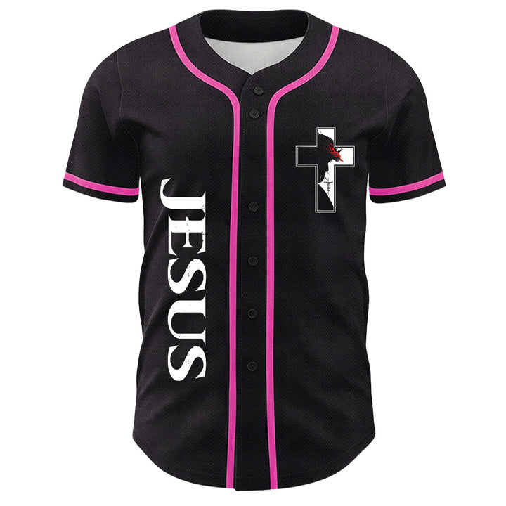 Camiseta de béisbol con gráfico de la Virgen María, Jesús crucifijo y cruz - image 8