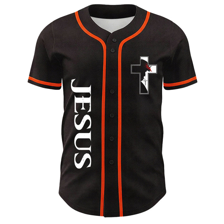 Camiseta de béisbol con gráfico de la Virgen María, Jesús crucifijo y cruz - image 20